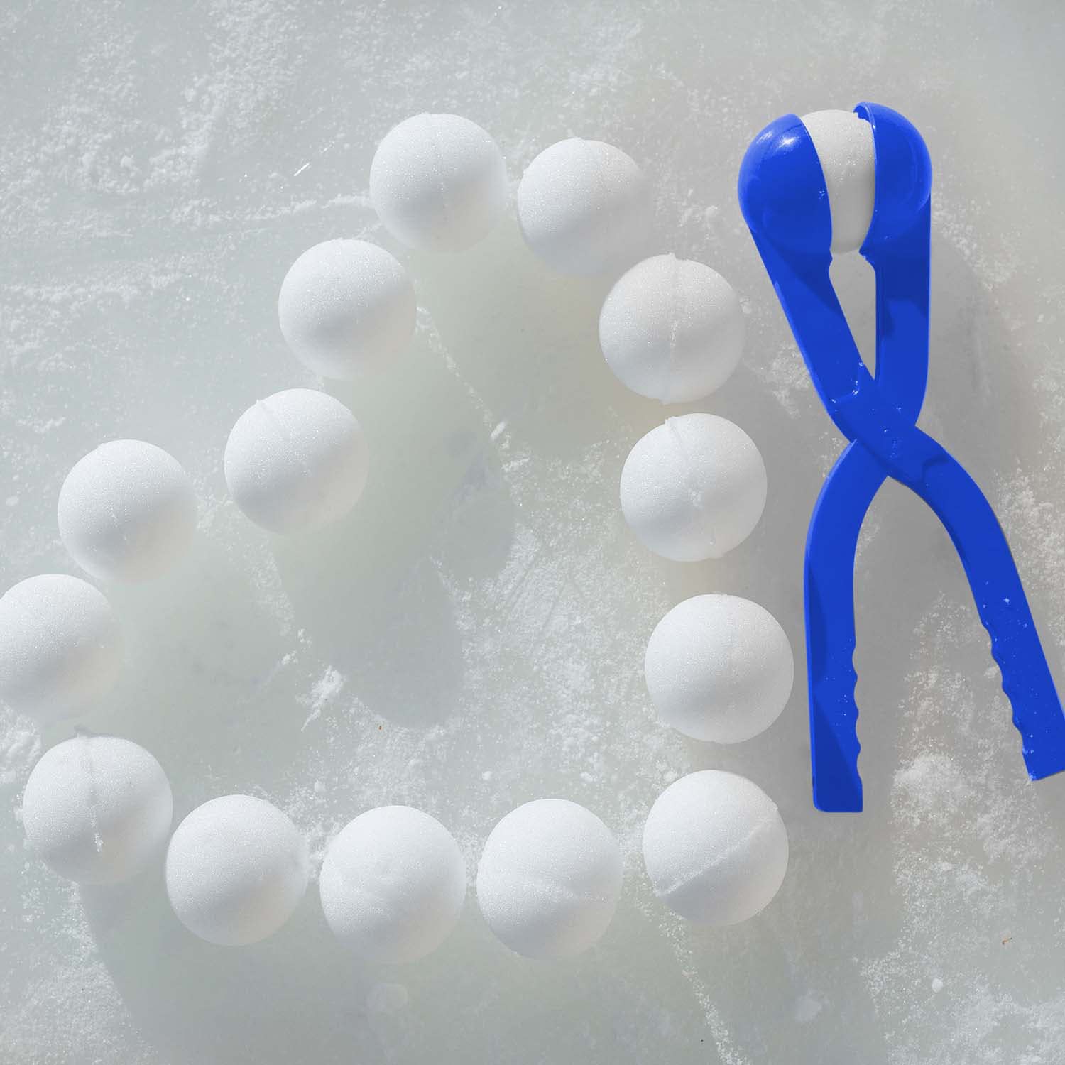 Prensa para Bolas de Nieve 7 cm 38 cm 2ª generación Rojo Azul