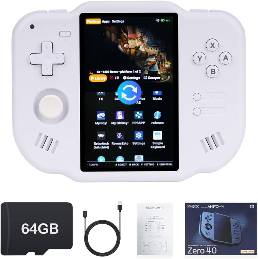 Amazon.com: MagicX Zero 40 Handheld Game Console, 4.0 Inch