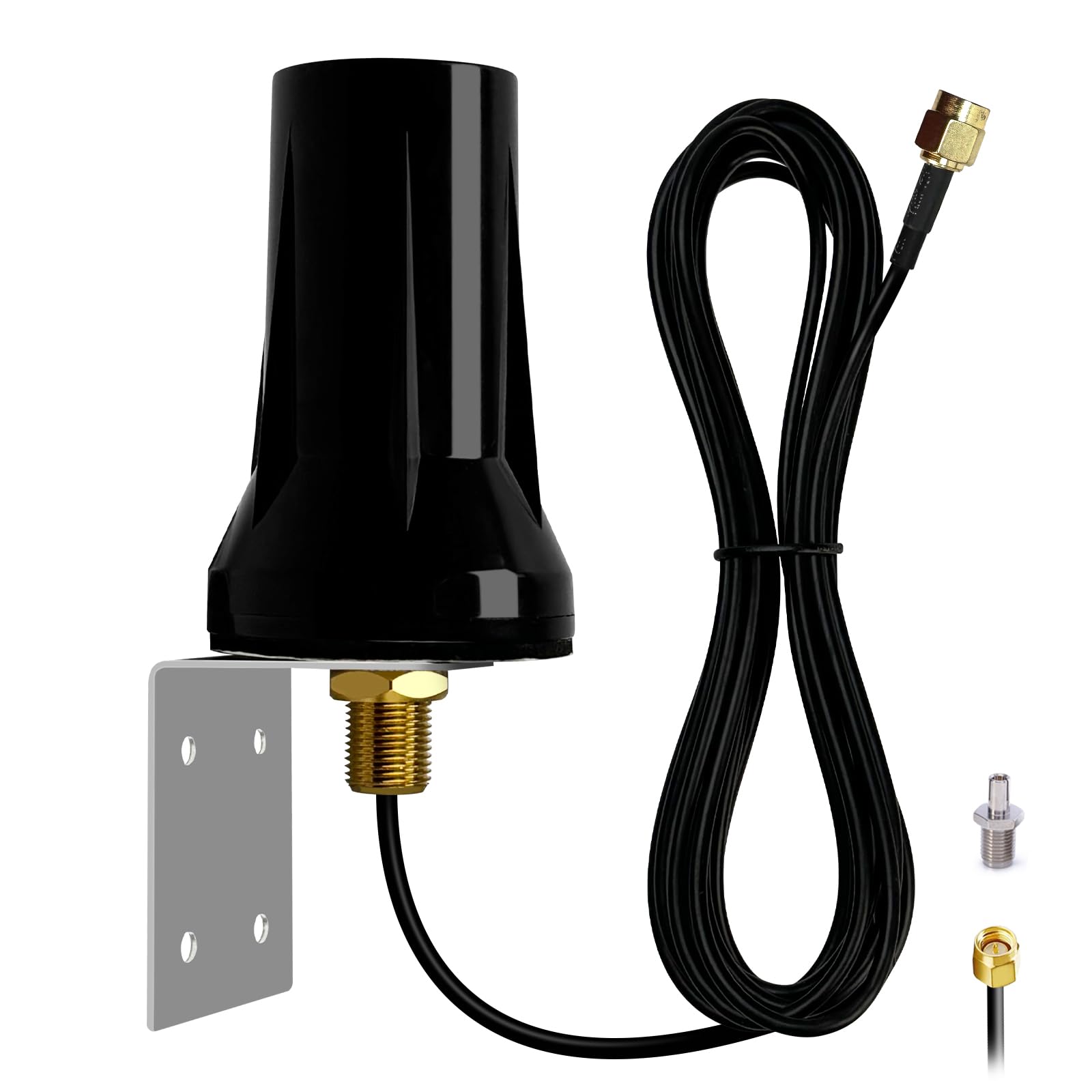 Antenna 5G 4G LTE Esterna 7DBI Omnidirezionale Amplificatore Segnale Interni Esterni Impermeabile Connettore SMA 700-6000MHz，GSM/GPRS/2G/3G/4G/5G per LTE Router Monitoraggio Della Sicurezza-3M