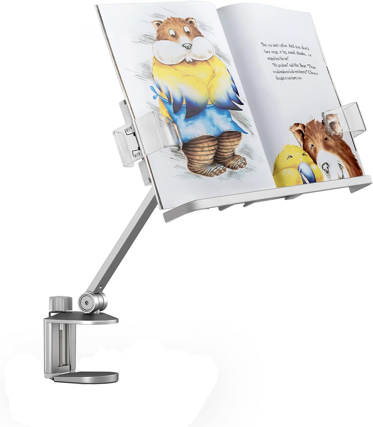 Actto 4D FlexArm Book Stand 18 Steps Angle Book Tablet PC