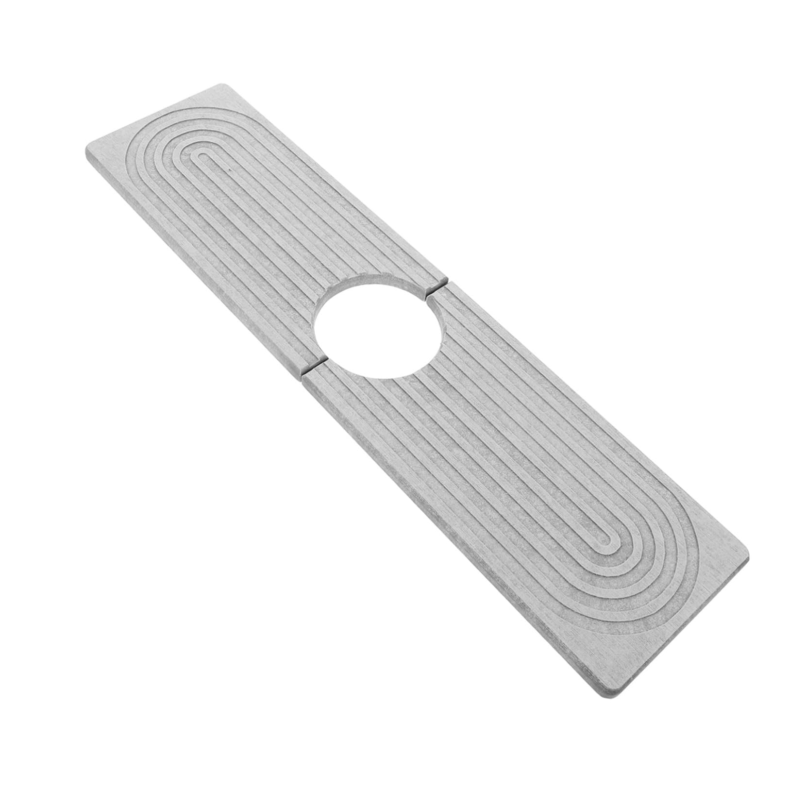 Tapis de robinet en diatomite absorbant protection évier gris clair cuisine