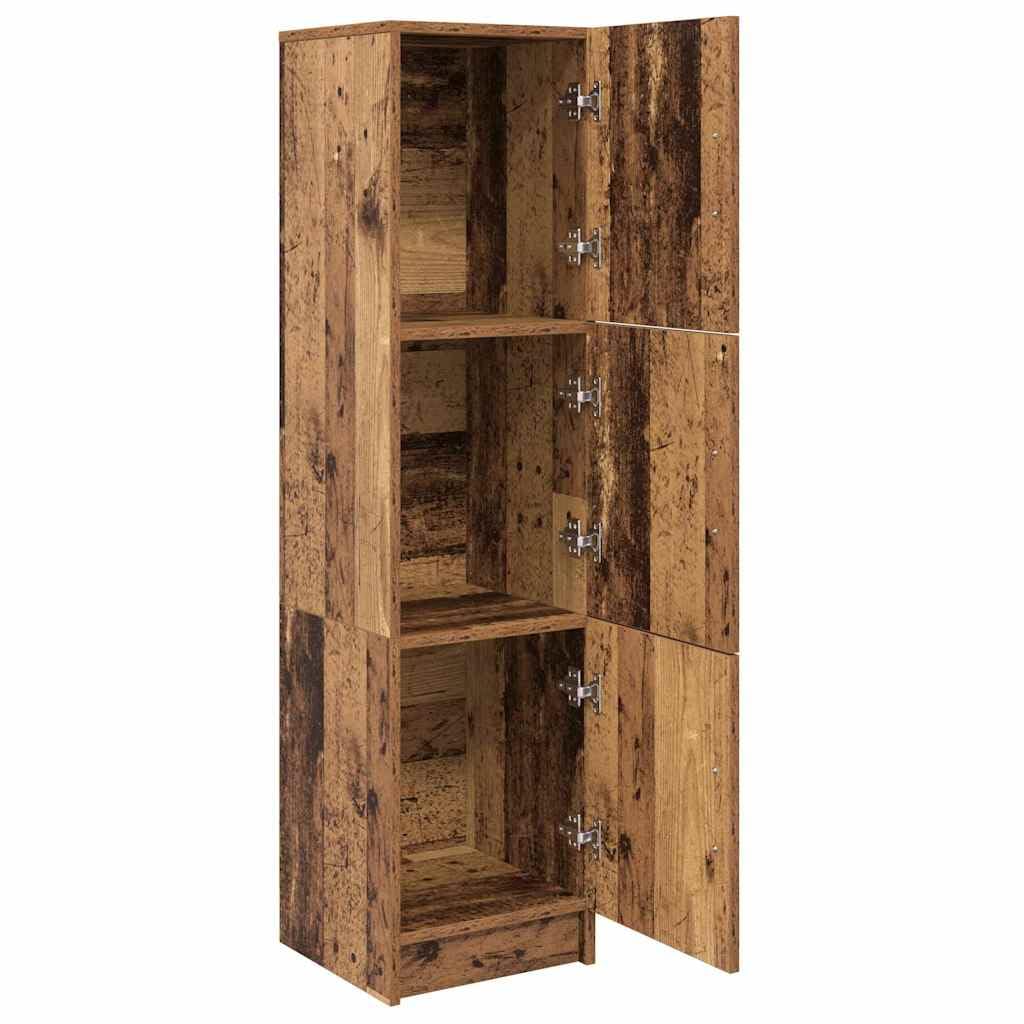 Tablero de madera vieja, 31,5 x 32 x 124 cm, material de madera con puerta, diseño moderno, robusto y mucho espacio para sala de estar, cocina, pasillo