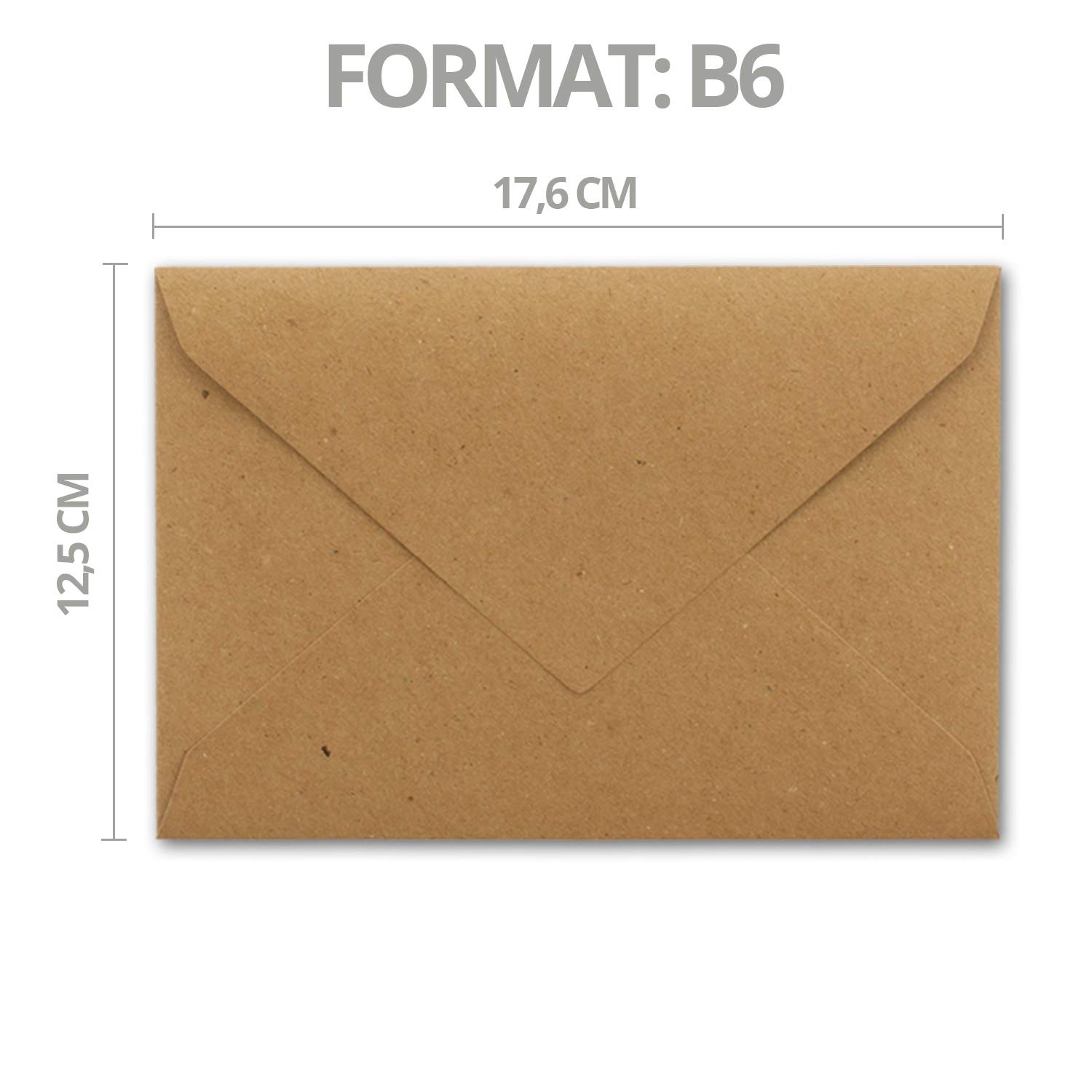 Buste Da Lettera Kraft Verde UmWelt - 50 Pezzi, Formato DIN B6, 125x178 Mm, Carta Riciclata 120g/m² - Foto 12