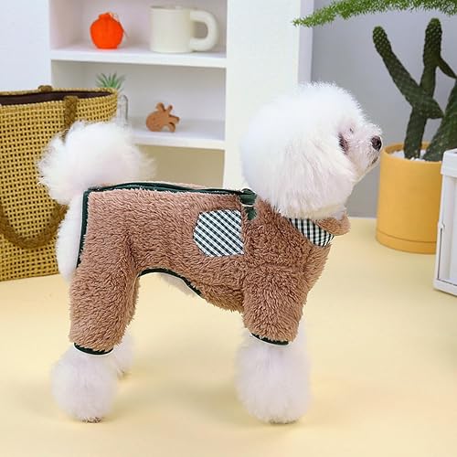 Miniatura 6 de Abrigo de invierno para perro, pijamas de Navidad para cachorros, suéteres para perros, overoles para cachorros, ropa para perros pequeños, trajes