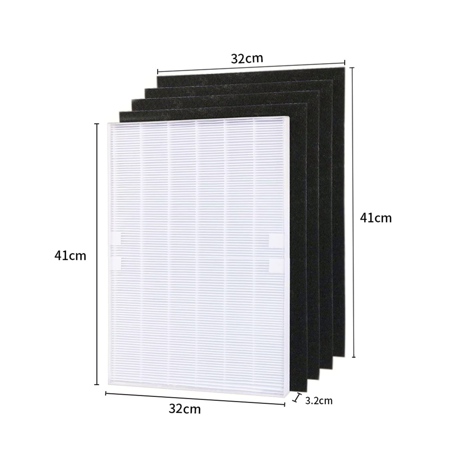 4 Pezzi Di Parti Del Purificatore D'aria, Prefiltri Al Carbone E 1 Pezzo Di Filtro Principale, Compatibile Con Winix, 115115 5300 5500 6300