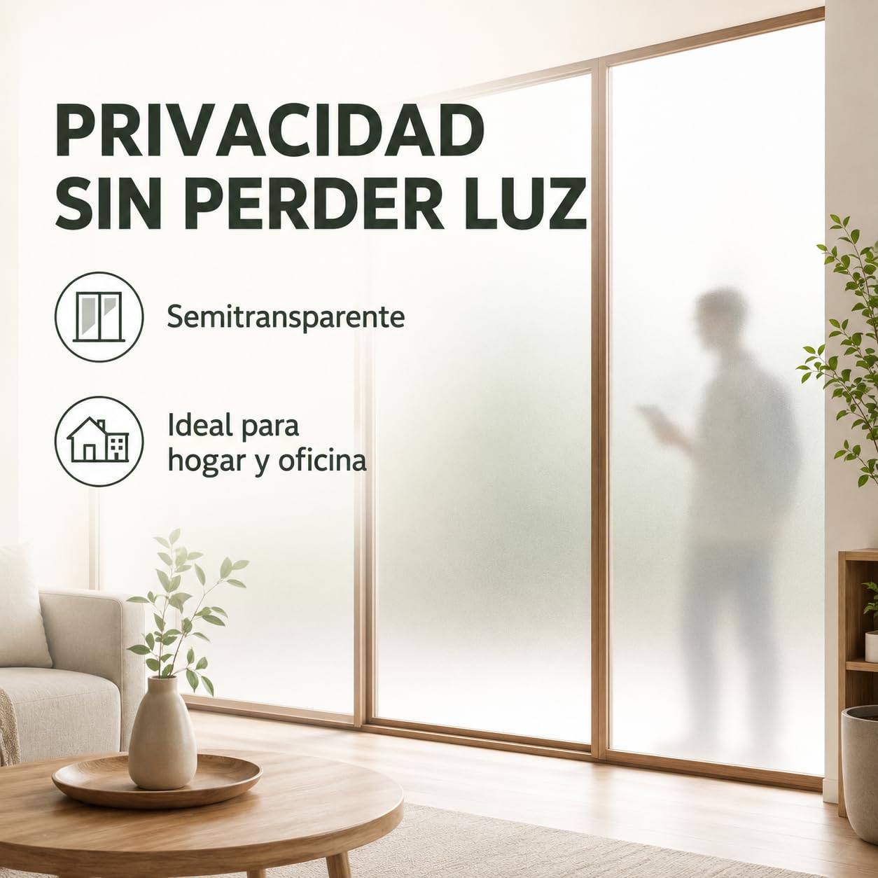 SPSIL Spray Efecto Translúcido Esmerilado Blanco Roto 400ml X 6, Acabado Mate, Resistente al Agua, para Vidrio, PVC, Acrílico y Proyectos Decorativos Interiores