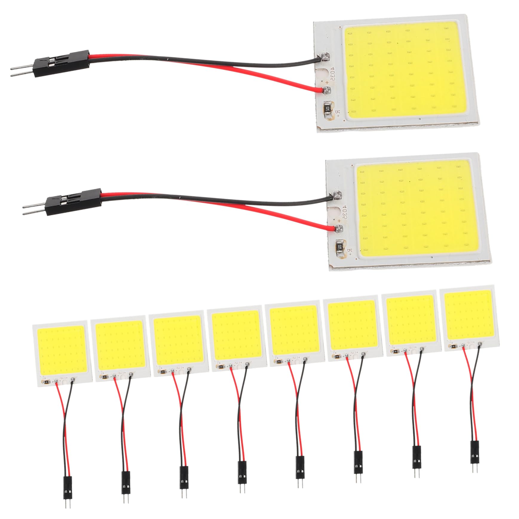 Cabilock 3 Series Luz Led Panel Dome Iluminación Interior De Leds Instalación Y Durabilidad Luz De Lectura Y Automóviles 10 Piezas*3