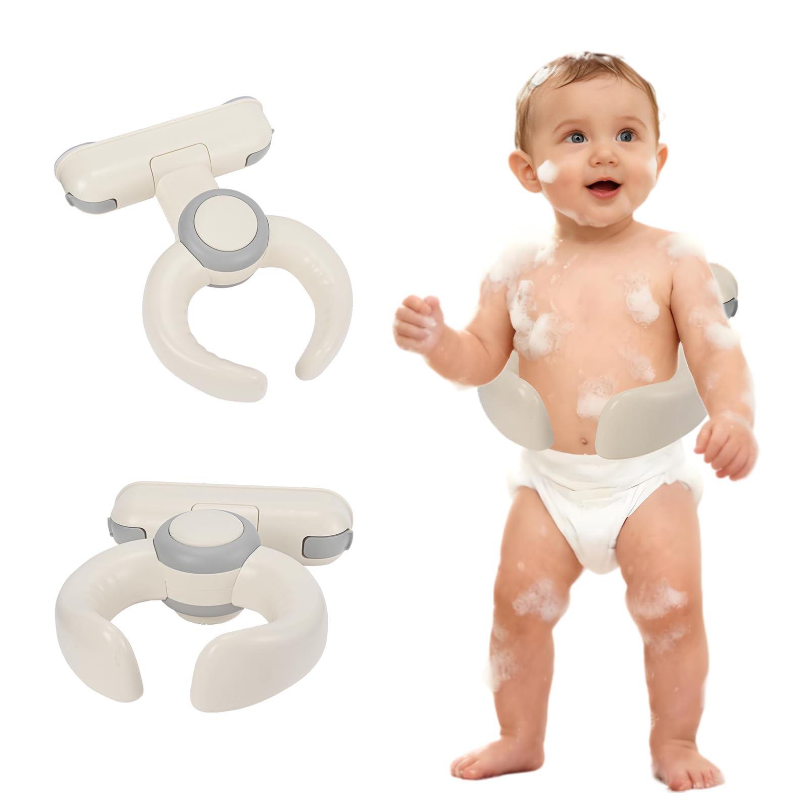 Plegable Soporte Para Baño Del Bebé,soporte de ducha de baño de bebé,Torre De Bañera Ajustable Para Bebé Que Se Pone De Pie,Pared de 6 a 36 meses,Para Bañarse Y Cambiar Pañales
