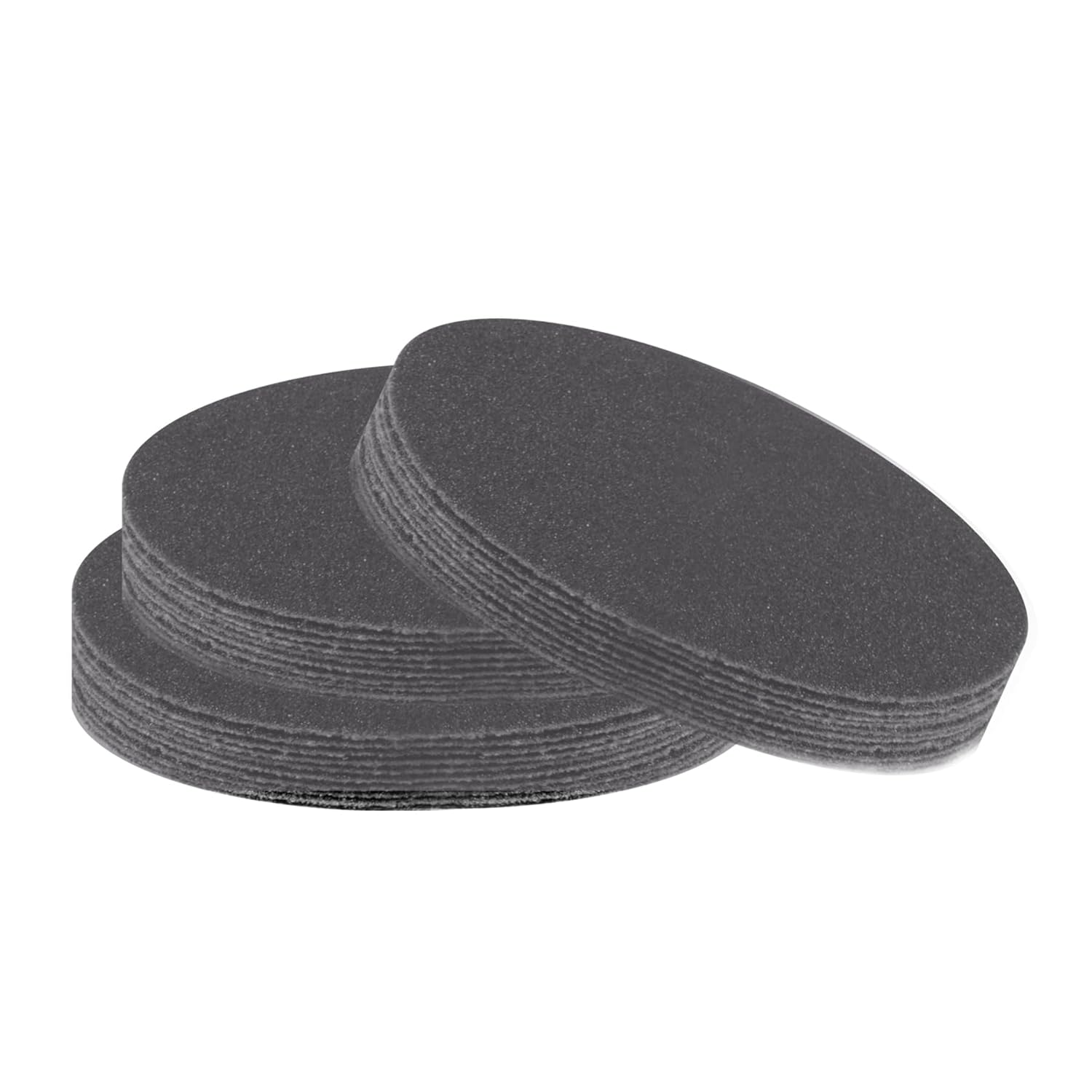 30 Pcs 3 Inch 320 Grits No Hole Hook and Loop Sanding Discs, Silicon Carbide Wet Dry Flocking Sandpaper for Random Orbital Sander, Wood, Car, Metal, Plastic, Paint Polishing