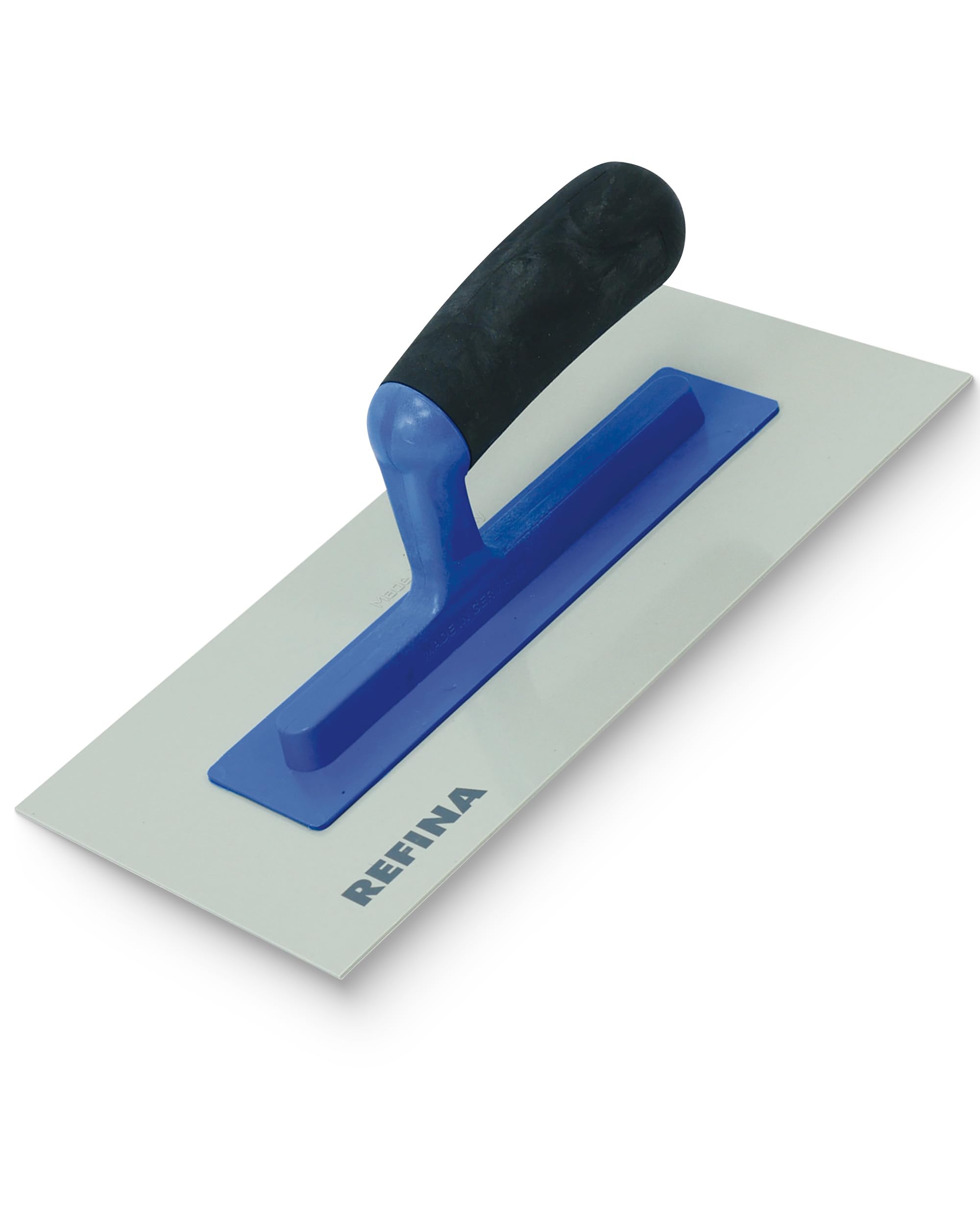 REFINA Fine Texture Float for Finishing Walls, Ceilings, Floors - 11x5½" (280x140mm) Off-White ABS Plastic Plastering Float w/ 3mm Gauge - Durable Render Float w/Bevelled Edges & Soft Grip Handle — image 1