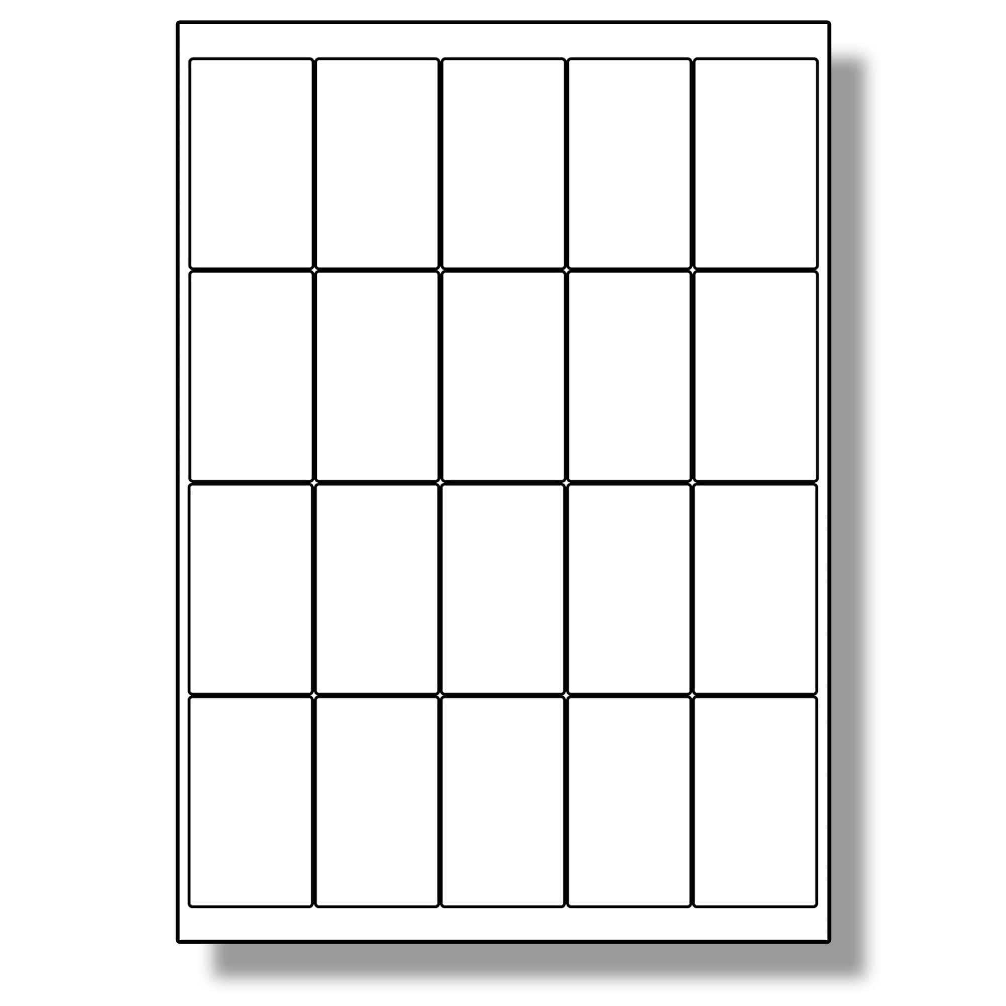 Label Planet® 20 per Sheet, 500 Sheets (10000 Labels).Bulk Print Labels 38.1 x 69mm LP20/38