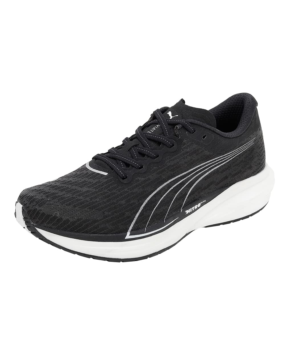 PUMA(プーマ) Men's Sneakers Running Thick Sole Wide Rebound Cushion, 22 Fall/Winter Color Puma Black (01), 8.5