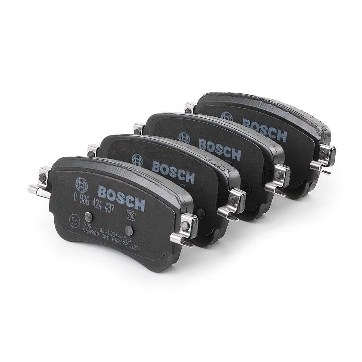 Bosch BP2299 Pastillas de freno - Eje trasero - certificación ECE-R90-1 juego de 4 pastillas