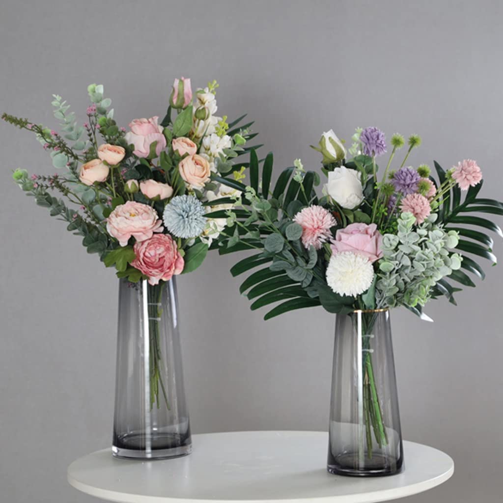 Mazzi di Fiori Artificiali Finti, Decorazioni per la casa finte, centrotavola per Matrimoni, composizioni Floreali