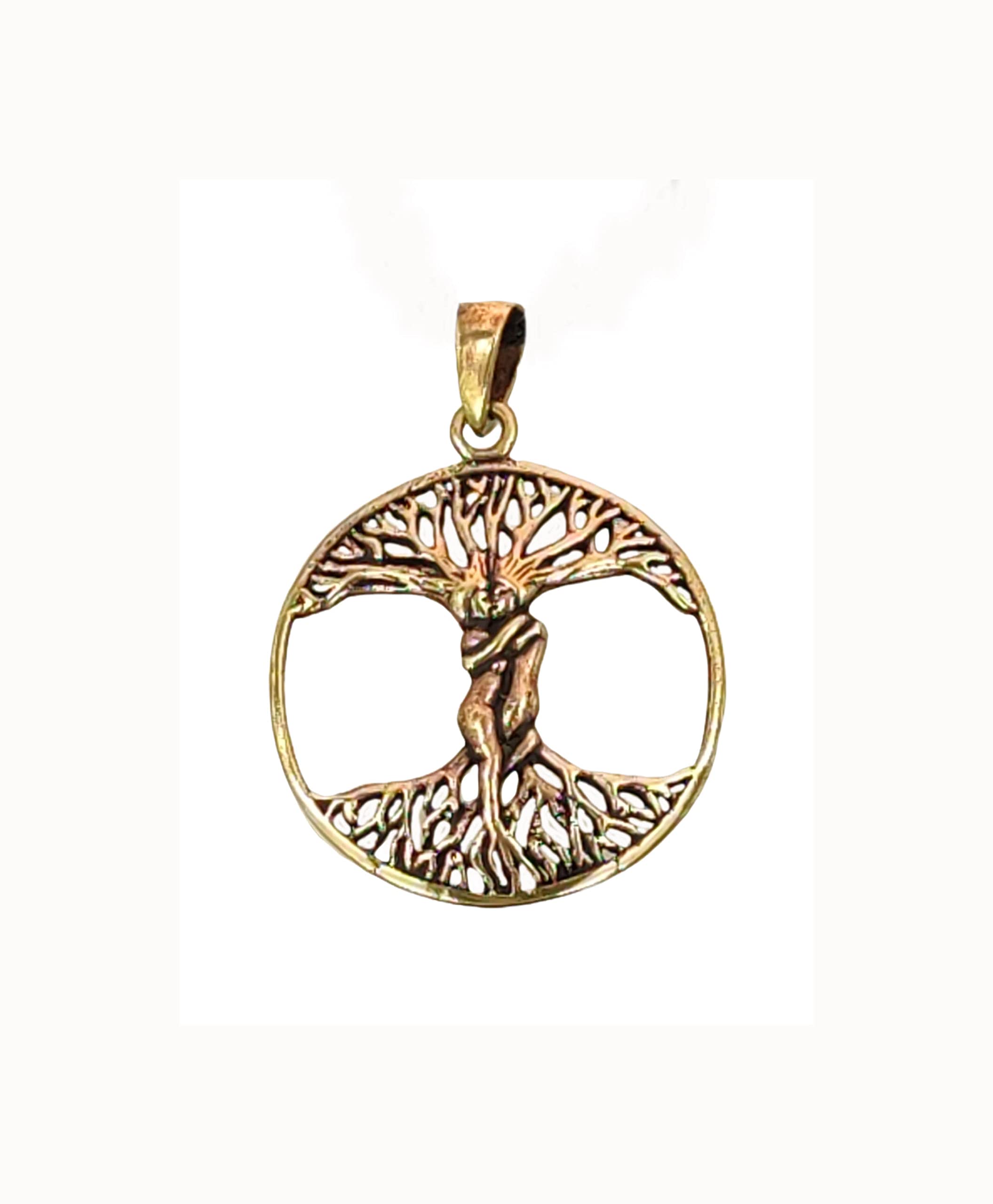 Kiss of Leather Pendentif arbre de vie en bronze, br. 176, Bronze