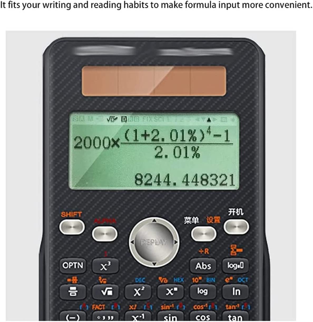 Calculadora para Oficina Calculadora De Funciones Científicas Multifunción Financiera para Empresas Hogar Y Escuela(White)