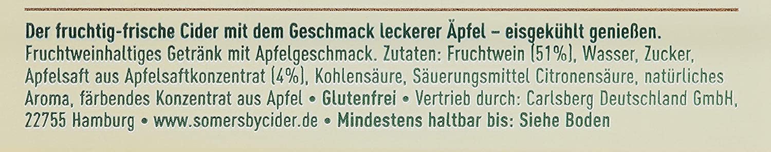 12x Somersby Blackberry/Brombeere Cider 0,33l erfischender Cider Bier