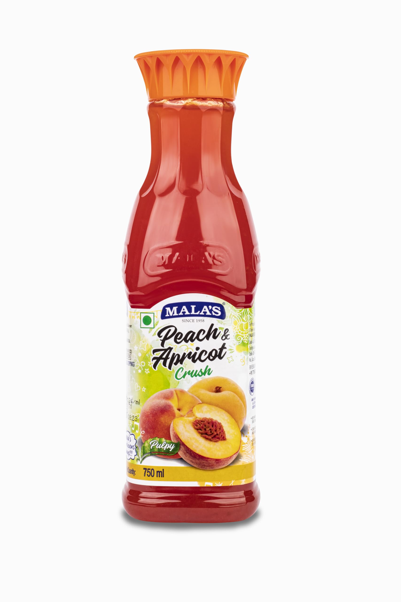 Mala's PEACH & APRICOT CRUSH 750ML PET BOTTLE