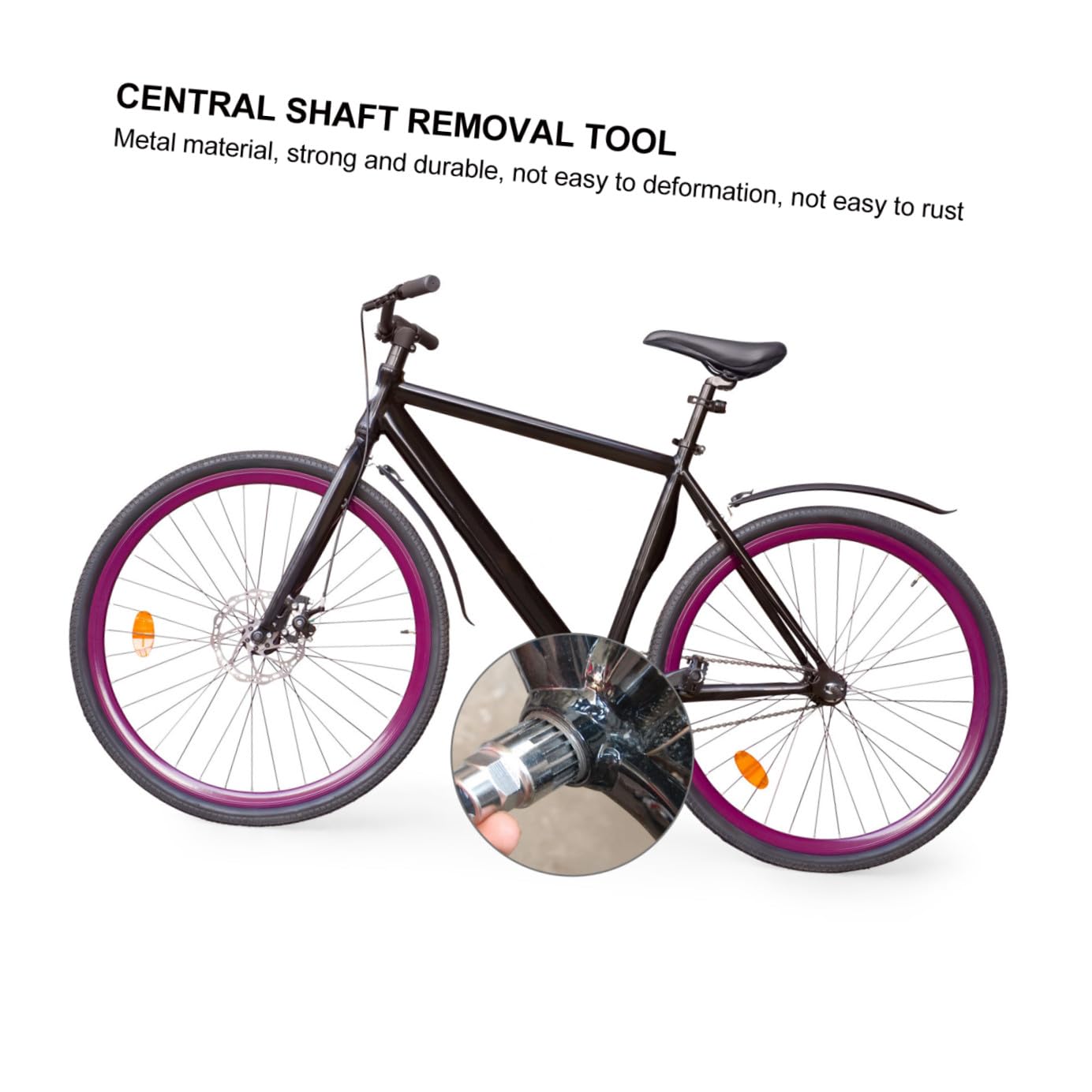 Toddmomy Estrattore per Pedivella in Metallo Strumento di Estrazione per Movimento Centrale Scanalato Denti Dispositivo di Estrazione per Guarnitura per Biciclette da Strada e Mountain Bike