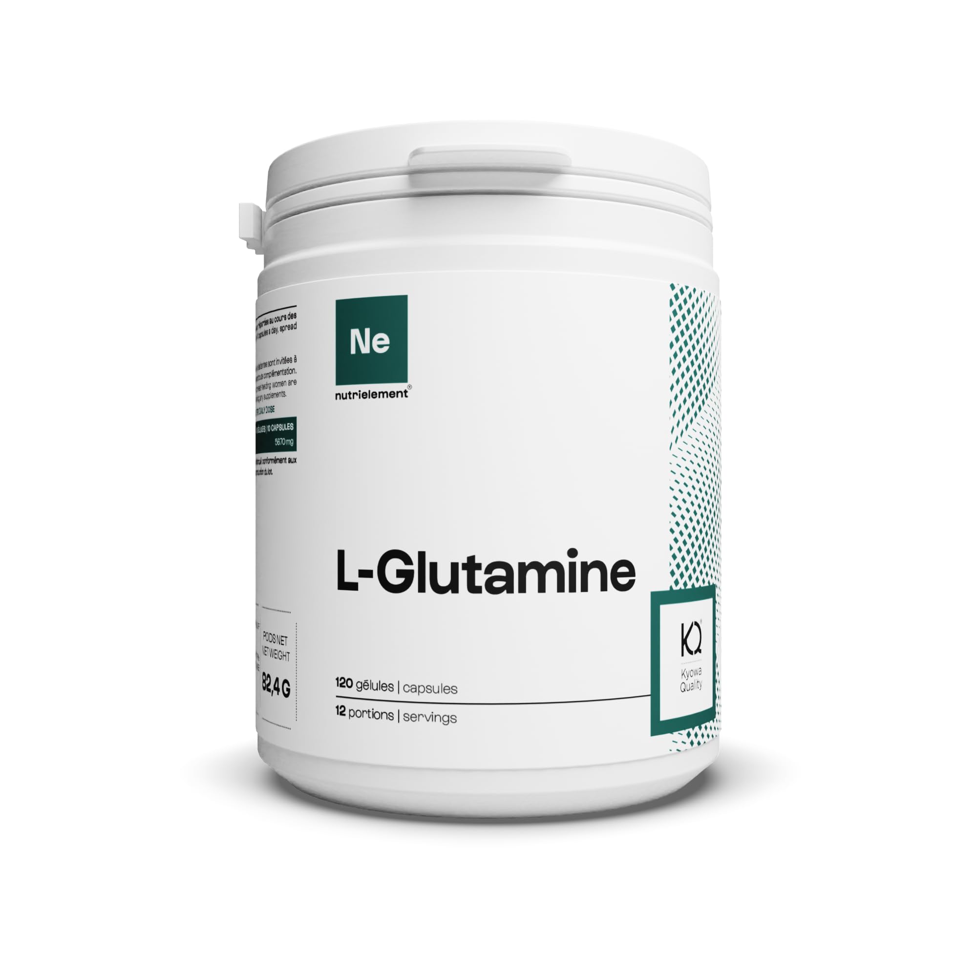 Nutrielement L-Glutamine Kyowa Végétale 120 Gélules | L-Glutamine Kyowa végétale