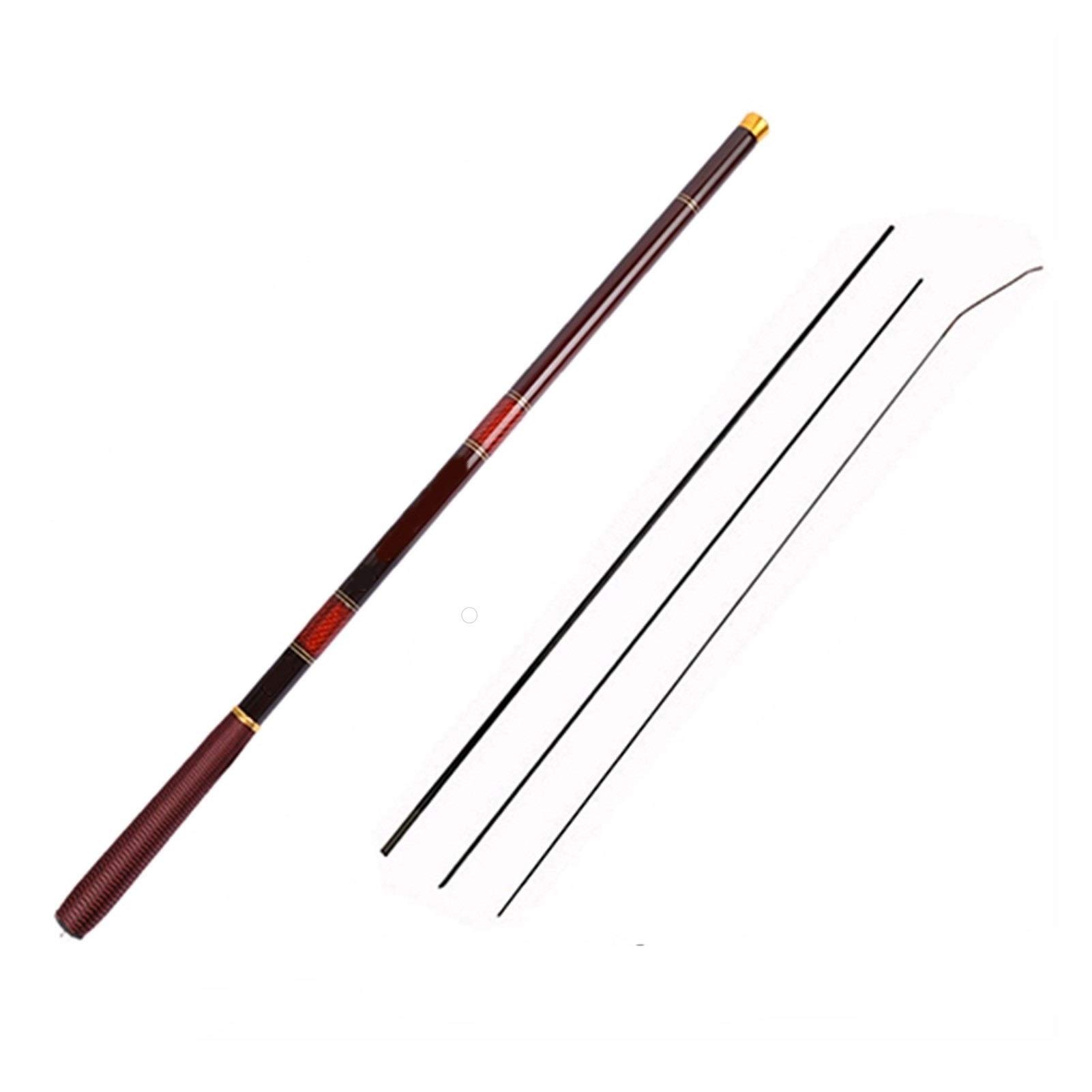 Telescopic Fishing Rod Carbon Fiber 3.0m-7.2m Stream Fishing Rods Ultra Light Hand Pole Carp Fishing Feeder Rod DaJiKan (Color : Red Fox, Length : 5.4 m)