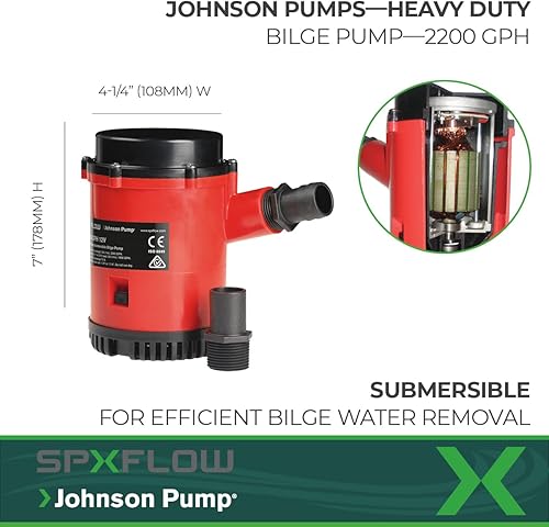 Miniatura 2 de Johnson Pump s 22004 2200 GPH Bomba de sentina