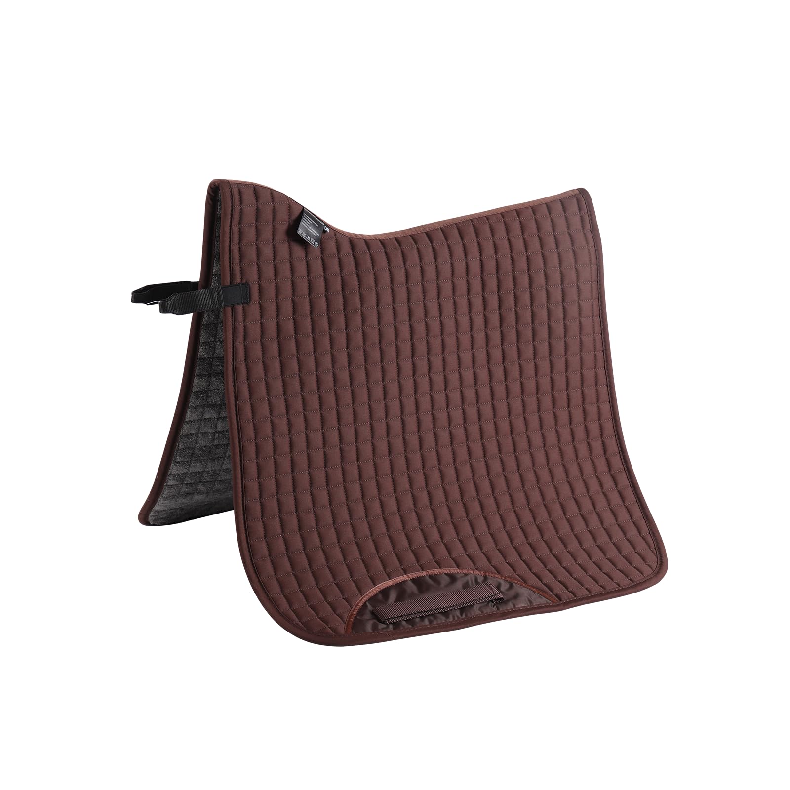 Tapis de selle de dressage anglais pour chevaux, en coton, carré, universel, durable, de qualité supérieure, classique, respirant, facile à nettoyer, marron