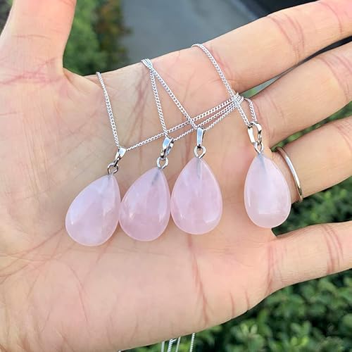 Miniatura 3 de Collar de plata de ley con colgante de piedras preciosas de 18.0 in con cristales naturales de curación, piedras de chakra para aniversario