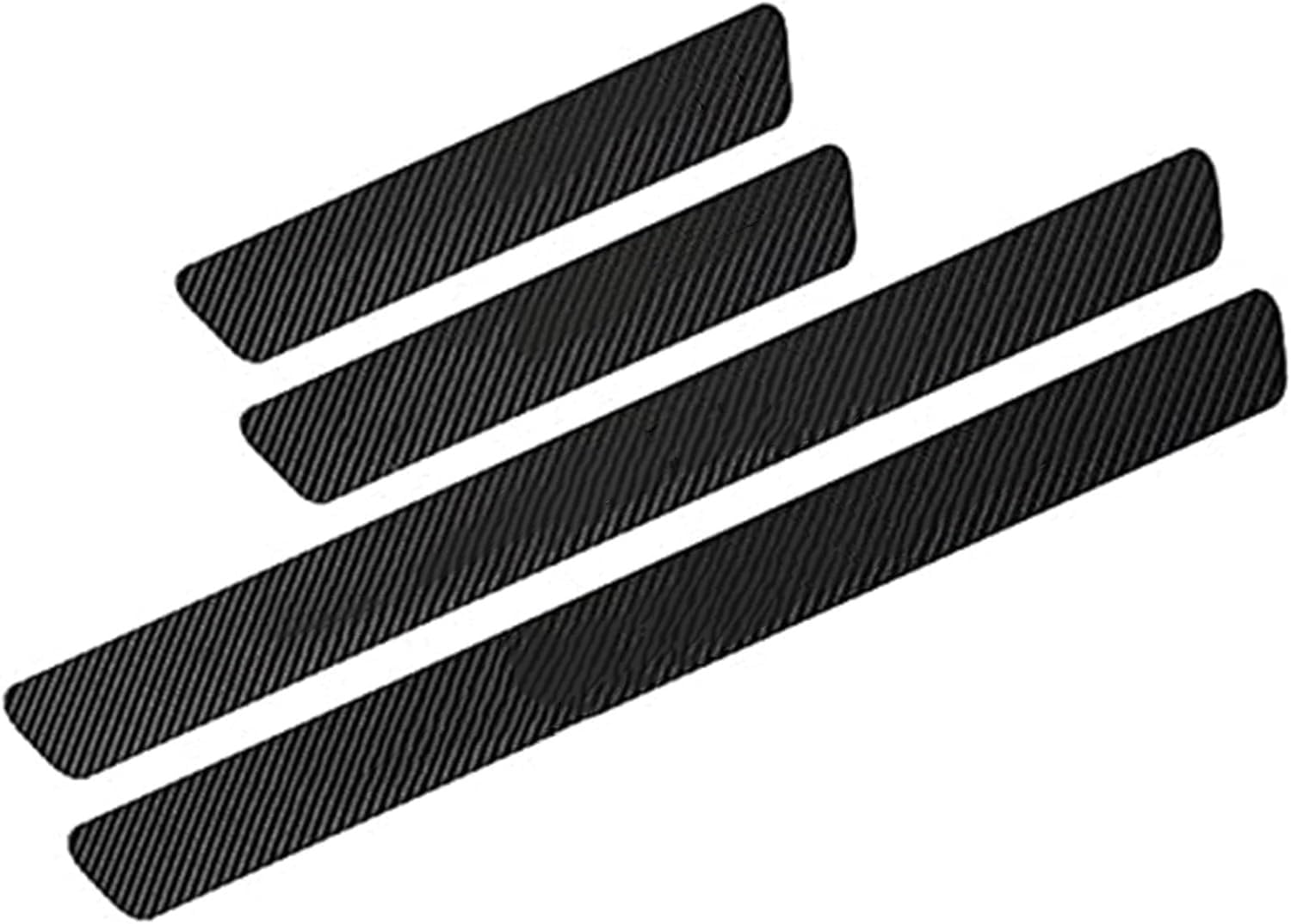 ocpcrn Car Rear Bumper Protector Guard for Audi Q3 Q3 Sportback 2018-2023, Anti-Scratch Carbon Fiber Trunk Door Sill Protection Strip Sticker,Bumper Decoration,4 Doors