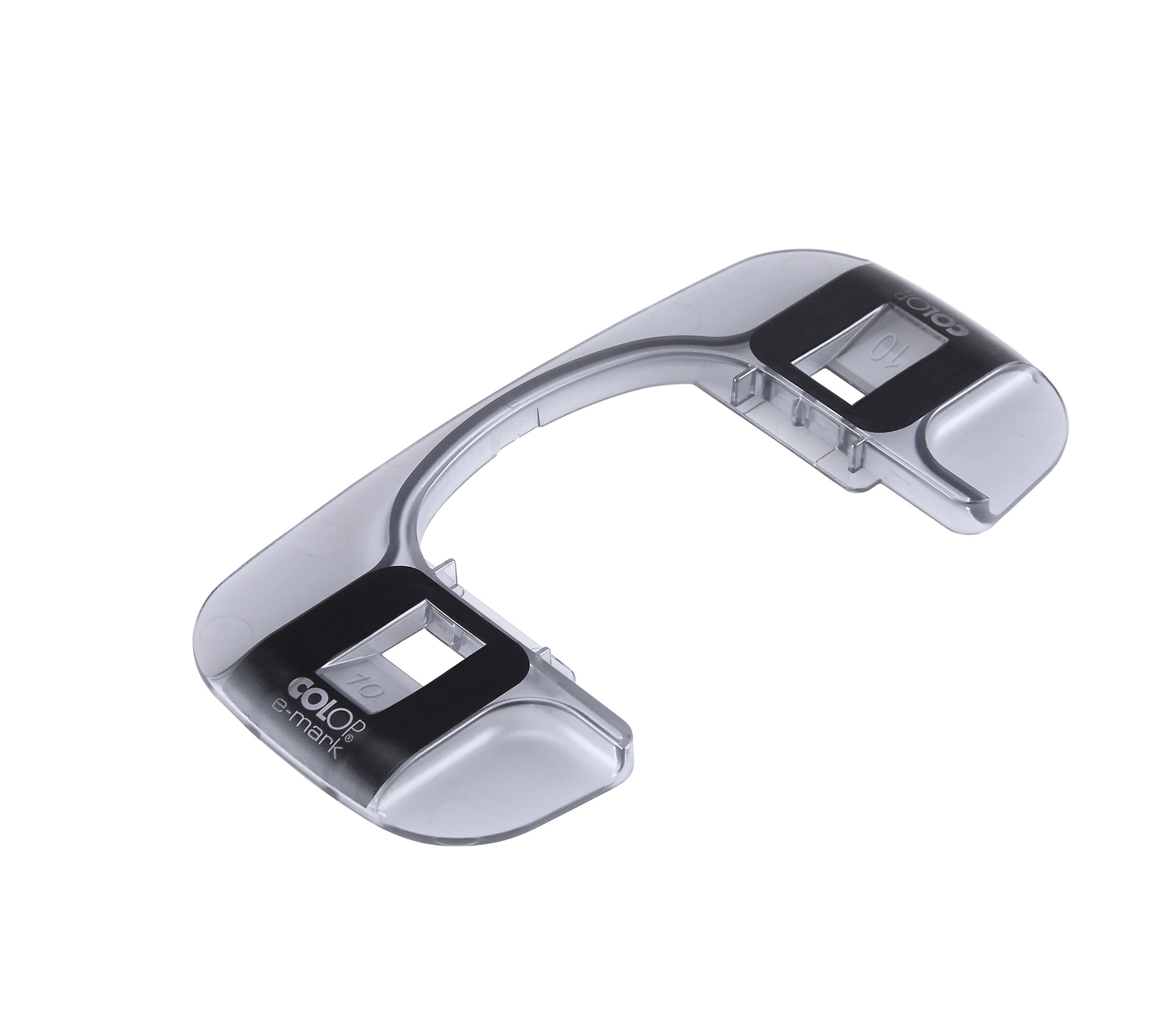 Cosco e-mark COLOP e-mark Digital Marking Device Ribbon Printing Guide, 2 Guides/Pack (039219), Clear Gray