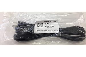 Dell 3-Prong Computer Power Cord for Computers and Monitors - Standard US Outlet (YVL-PN-1874571)