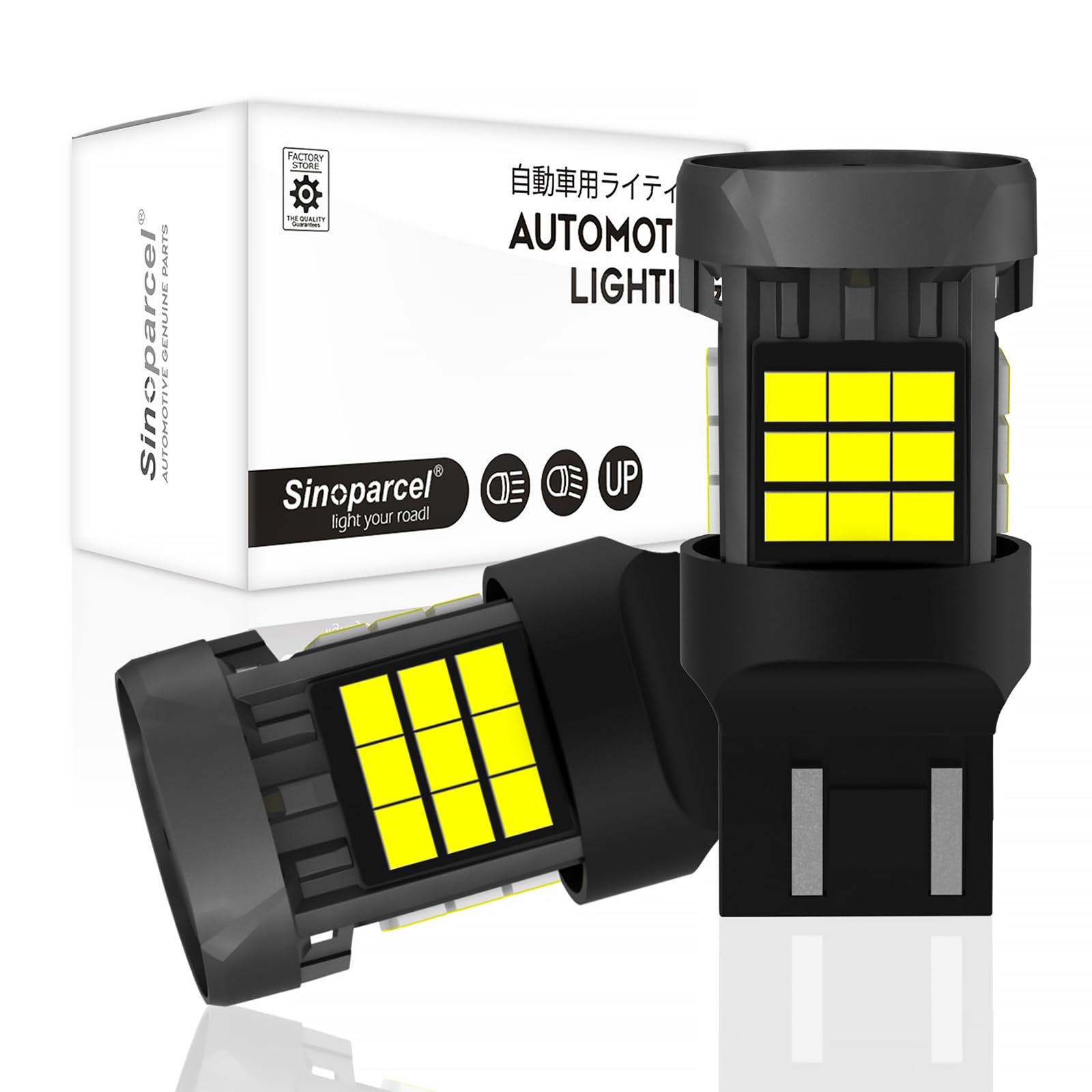 Sinoparcel Premium H15 LED Headlight Bulb, Super Bright 6500K White H15 Headlight Bulb for High Beam or DRL, 1:1 Size, with Cooling Fan, Pack of 2 — view 11