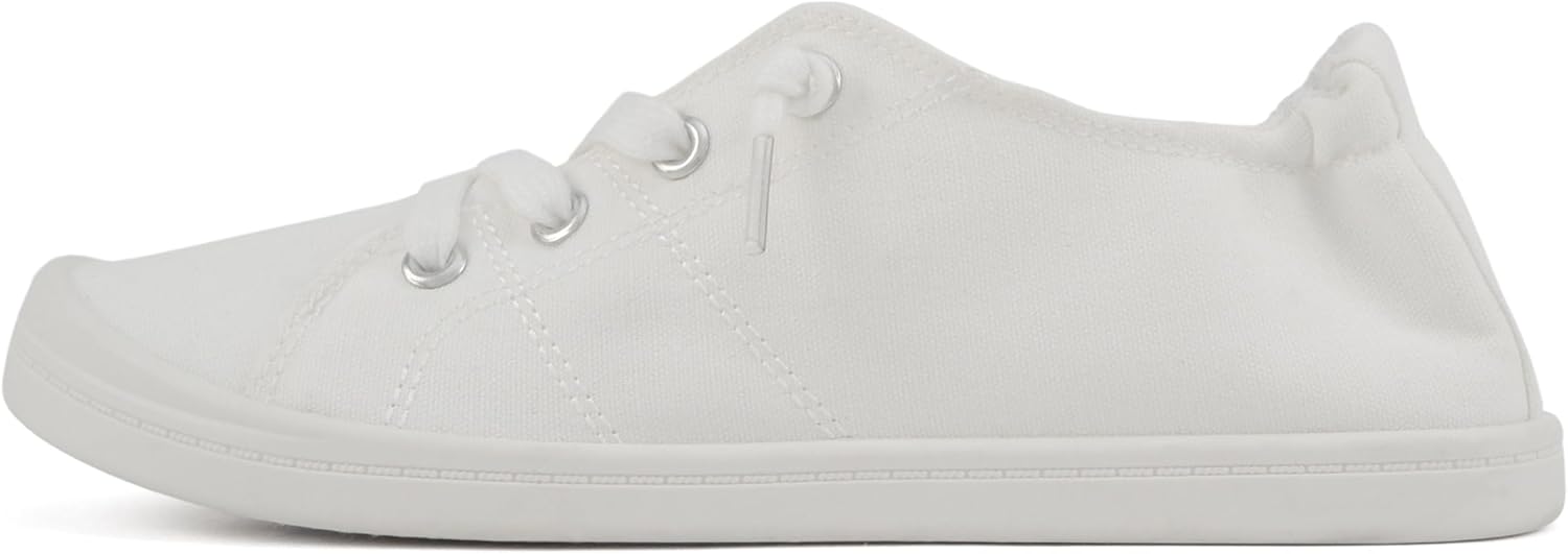 Soda Flat Women Shoes Linen Canvas Slip On Sneakers Lace Up Style Loafers Zig-S