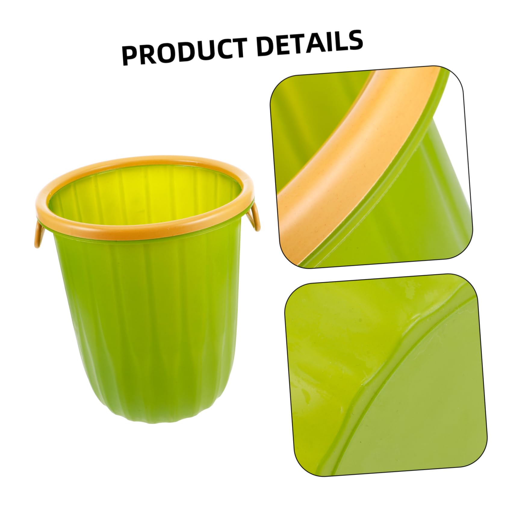 TOPBATHY Poubelle en Plastique Grosse Capacité Design Simple et Élégant Anneau de Compression Facile à Nettoyer Vert Cuisine, Salon et Dortoir
