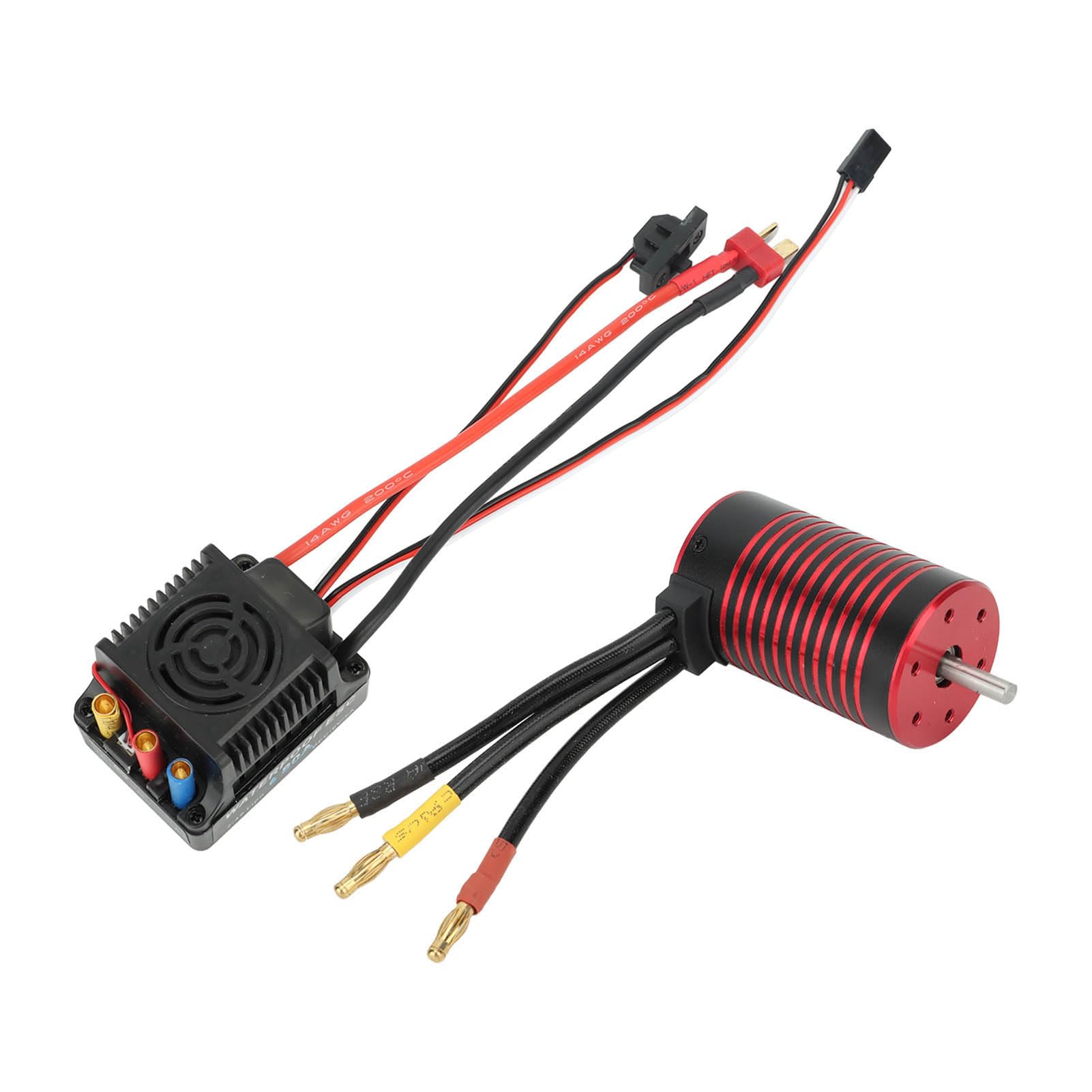 Motore Brushless, Potenza Stabile, Rotore a Coppia Elevata, Bobina in Rame Resistente Alle Alte Temperature, Set Servomotore Brushless, Coperture in Alluminio per (3800KV)