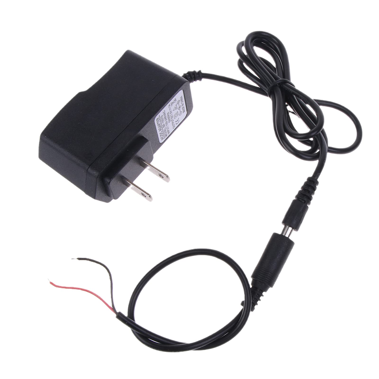 Batteria di ricambio 1,5 V 1 A alimentazione 100-240 V cavo 2 pin spina USA LR3 LR6 LR14 LR20 AA plastica nera