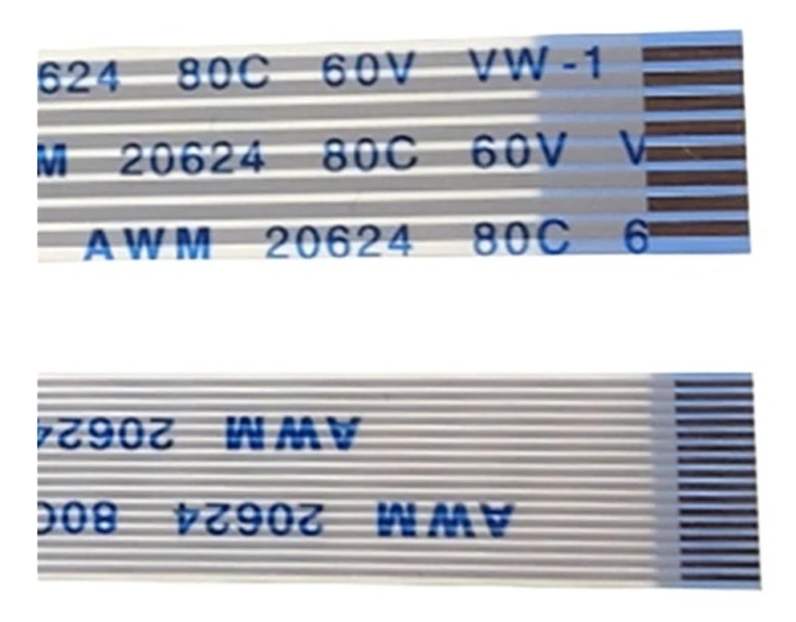 10 Stück FPC FFC flexibles Flachkabel 30 Pins Abstand 0,5 mm 1,0 mm A-Typ AWM 20624 80C 60 V 6/10/15/20/25/30/40 cm vorwärts zurück