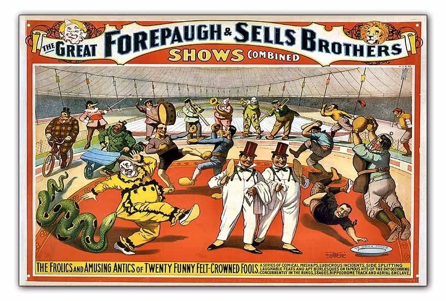 Amazon.co.jp: 雑貨 サーカス ヴィンテージ広告 circus/ティンサイン