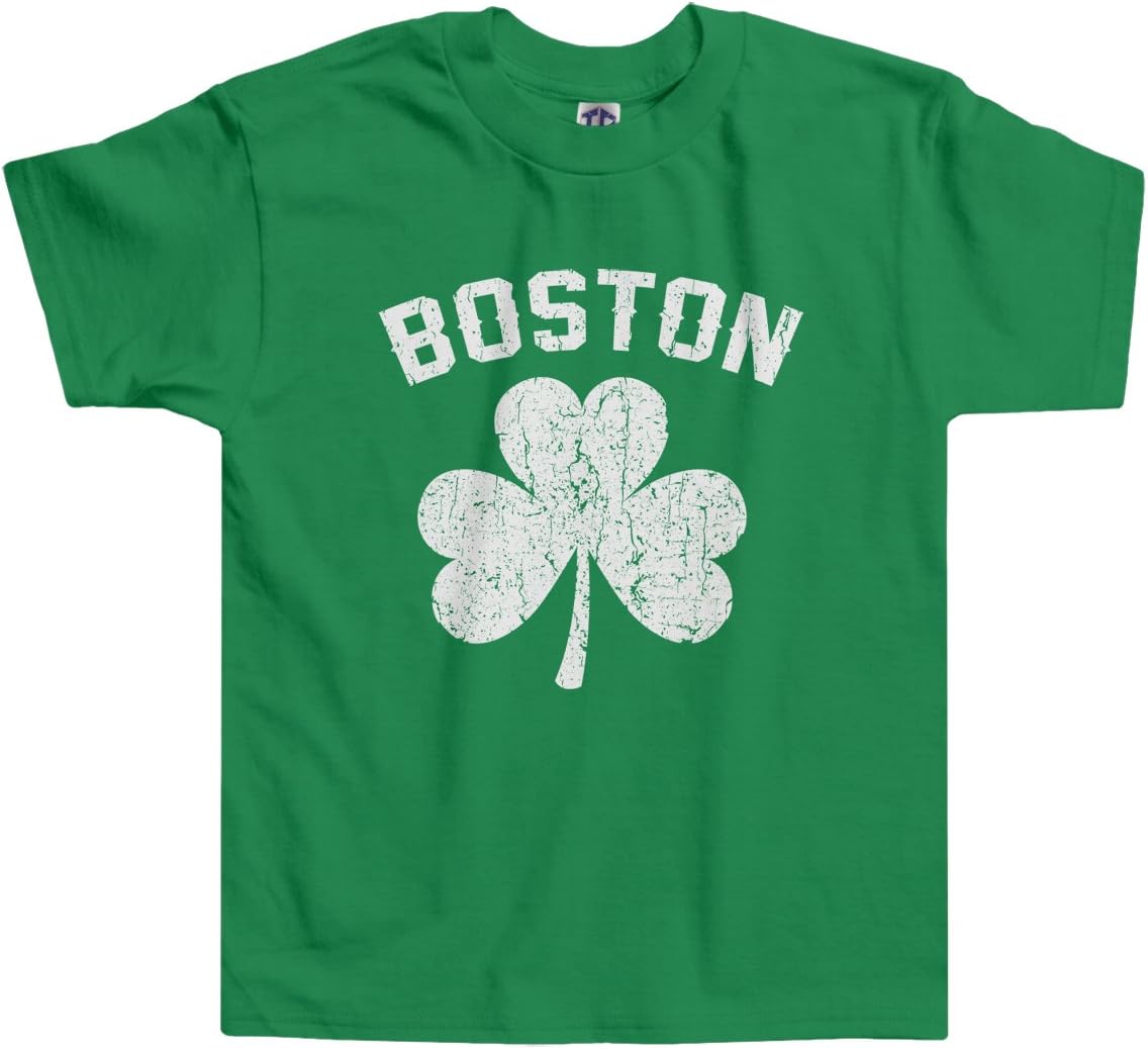 Threadrock Little Boys' Boston Shamrock Irish Pride Toddler T-Shirt