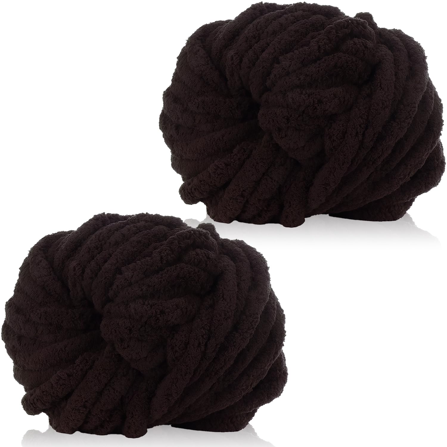 Chunky Knitting Wool 250g×2,Chenille Yarn for Crocheting&Knitting,Chunky Yarn for Crochet,Thick Wool for Blanket,Cushion,Pet Beds,Bags,Hats,Scarves
