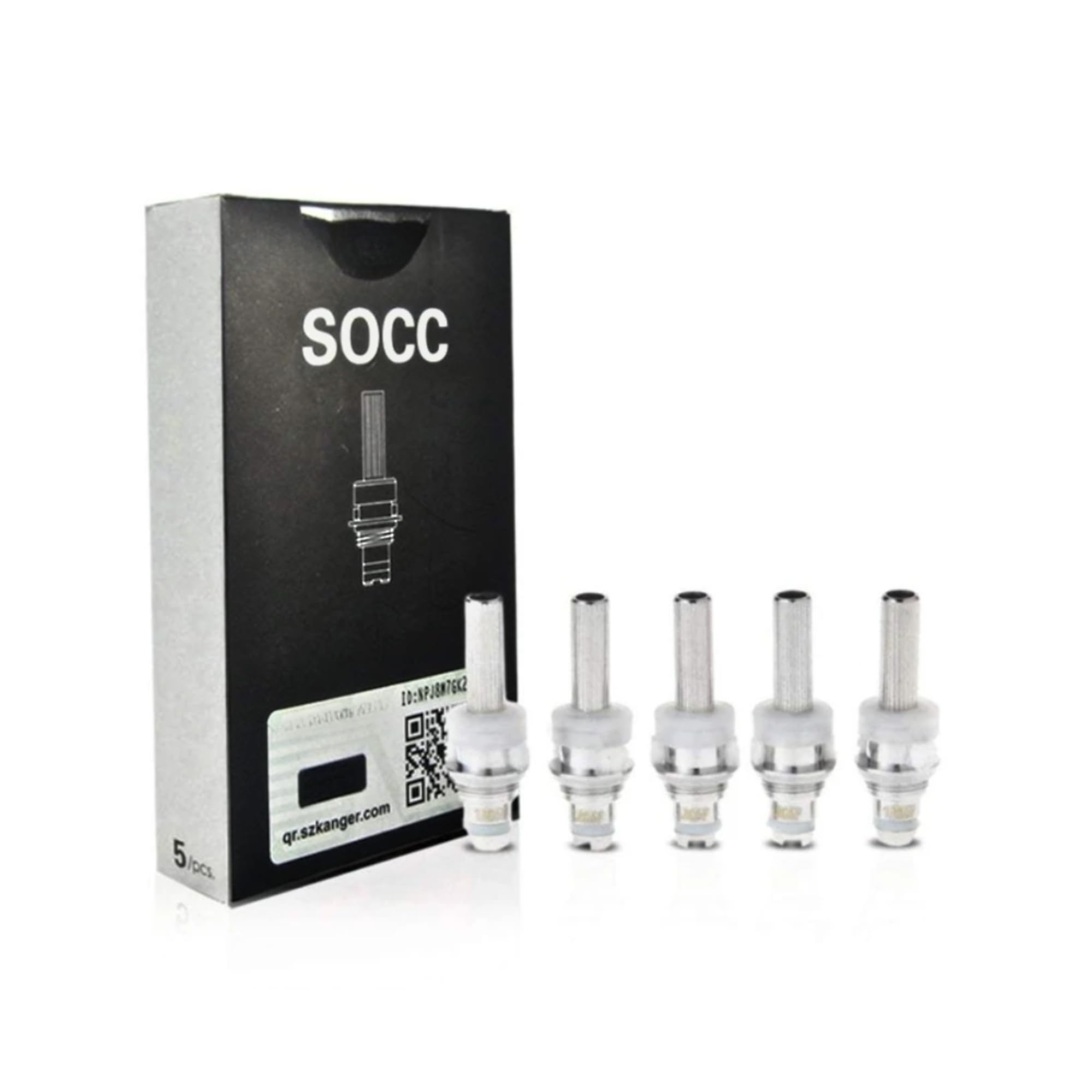 KANGER SOCC Coils [2.5ohm | 6w - 8w] Smooth MTL Vaping, Single Organic Cotton Coils, MTL Vaping, 5 Pack, No Nicotine