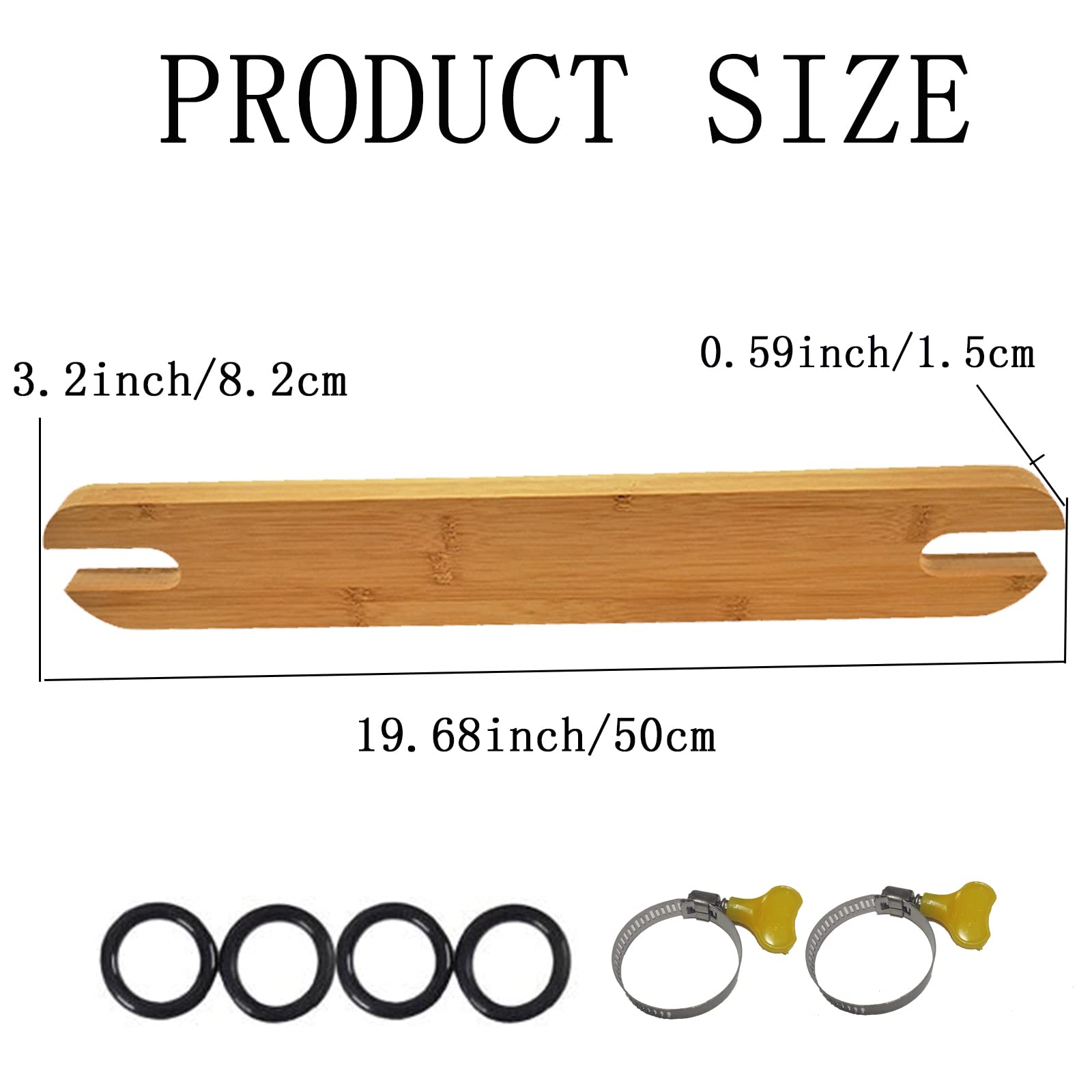 Reposapiés Antideslizante para Trona, Reposapiés Ajustable de Madera Natural con Anillos de Goma, Compatible con la Trona Antilop de IKEA