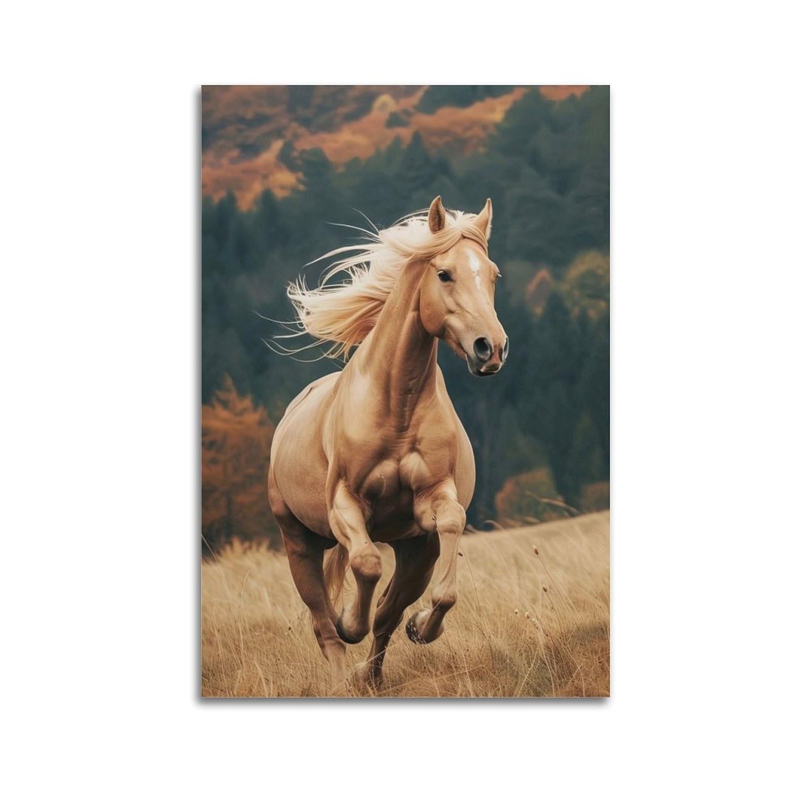 CXHJCA Animal Poster Running Horses Poster Decorative Painting Canvas Wall Posters And Art Picture Print Modern Family Bedroom Decor Posters 20x30inch(50x75cm)
