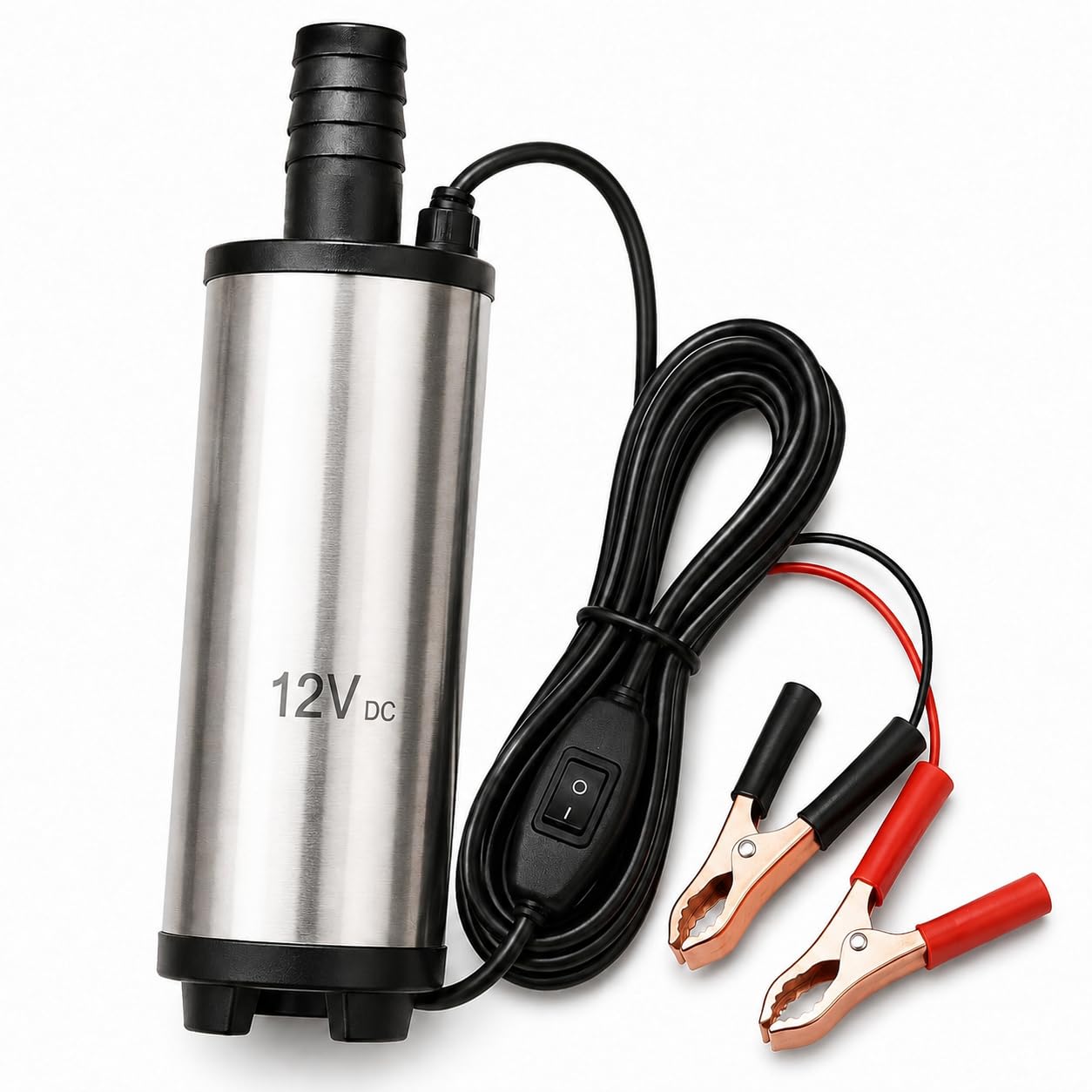 12V DC Portable Submersible Pump, 60W Stainless Steel Fuel Transfer Pump, 16L/Min Flow Rate, for Diesel, Water & Kerosene, Farm, Tractor & Construction Use-image-25