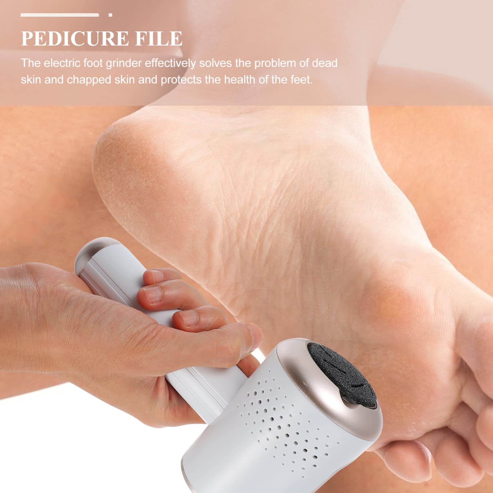 Ciieeo 1 Juego Molinillo De Pie Eléctrico Raspador De Pies Electronico Queso De Pie Raspador De Pedicura Para Limas De Pies Depurador Recortadora Usb Aspiradora Estante Abdominales
