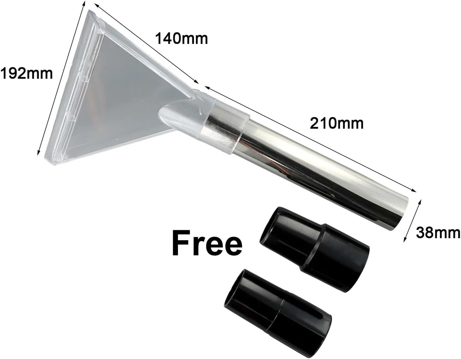 38mm Vacuum Cleaner Brush Head Swivel Head Floor Nozzle Transparent Carpet Cleaner Nozzles Adapters Household Cleaning Tool(B)