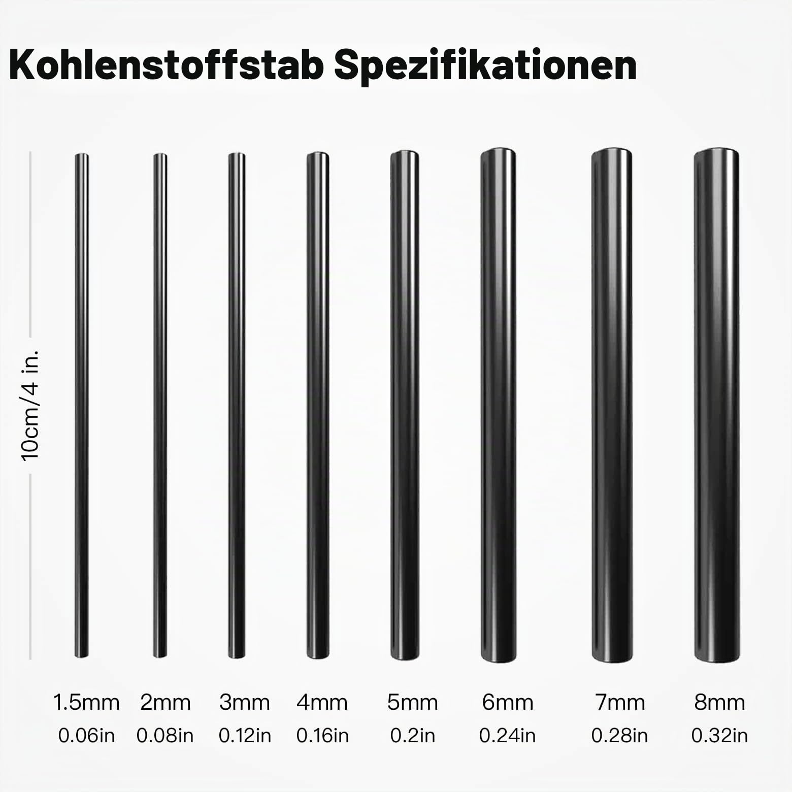 Komplettes Angelruten-Reparaturset, komplettes Zubehör mit Kleber für Süß- und Salzwasser, zerbrochene Angelruten-Reparatur mit Kohlefaser-Sticks, Epoxid-Finish