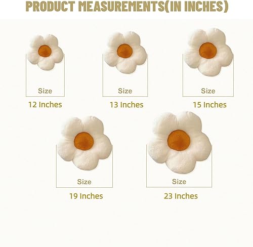 Miniatura 4 de QWINEE Tapete suave para cama de perro y gato, almohada con forma de flor, cojín para habitación, sofá, silla, decoración acogedora para cama para