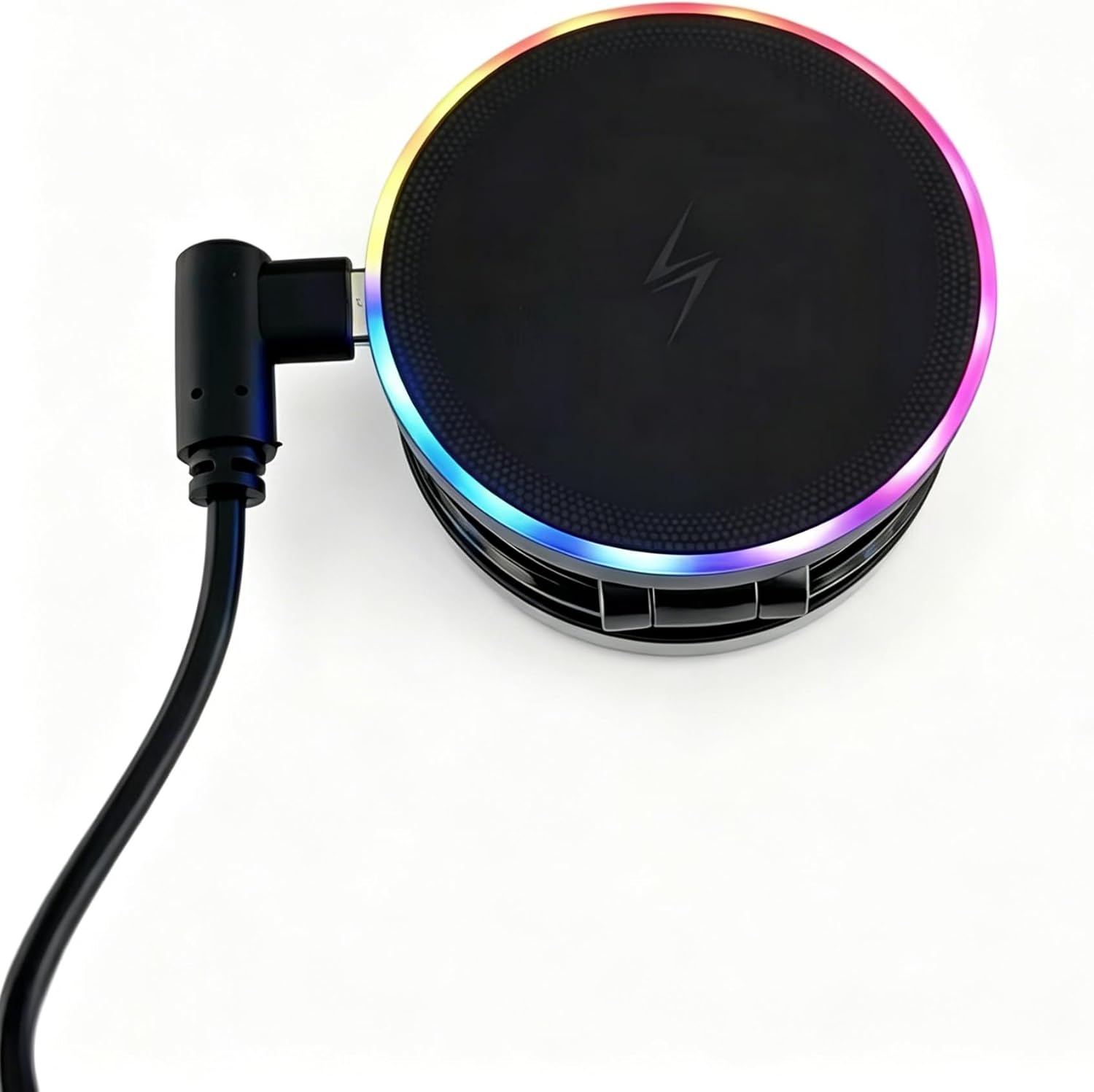 15W Fast Wireless Car Charger Mount, Magnetic Phone Holder for Dashboard & Air Vent, 360 Rotating Foldable Arm, AI Cooling, Strong N52 Magnet & Gel Suction for iPhone 15/14/13, Samsung Galaxy S24