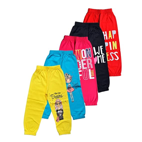 T2F Girls Printed Regular Track Pants